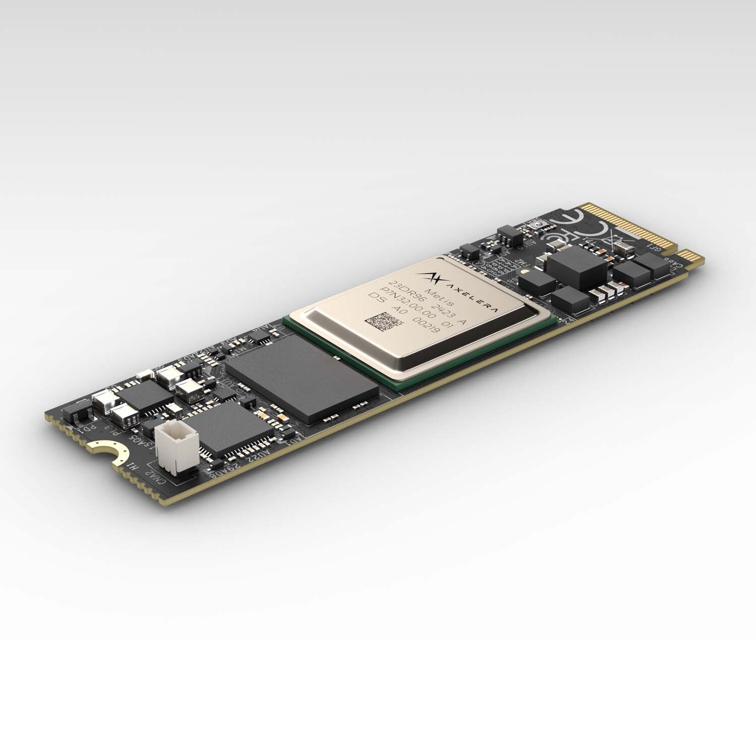 M.2 AI Edge accelerator card. Powered by a quad-core Metis AIPU